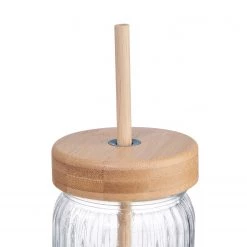 Butlers Verre GREEN TASTE - Verre / Bambou - Transparent -Promos Verres Magasin 1000365233 220803 040 DETAILS P000000001000365233